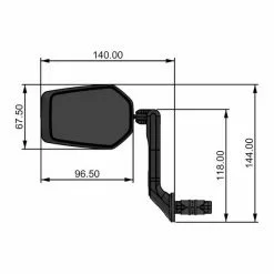 Con-Tec CONTEC, Rückspiegel E-View Evo -MAXXIS Verkäufe 03229259 contec ruckspiegel e view evo 5
