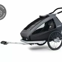 CROOZER Kid Keeke 1 Mountain Grey - Fahrradanhänger